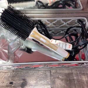 Tru Beauty Hot Styling Brush ,White/Gold